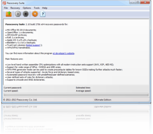 Passcovery Suite cracks passwords for TrueCrypt volumes